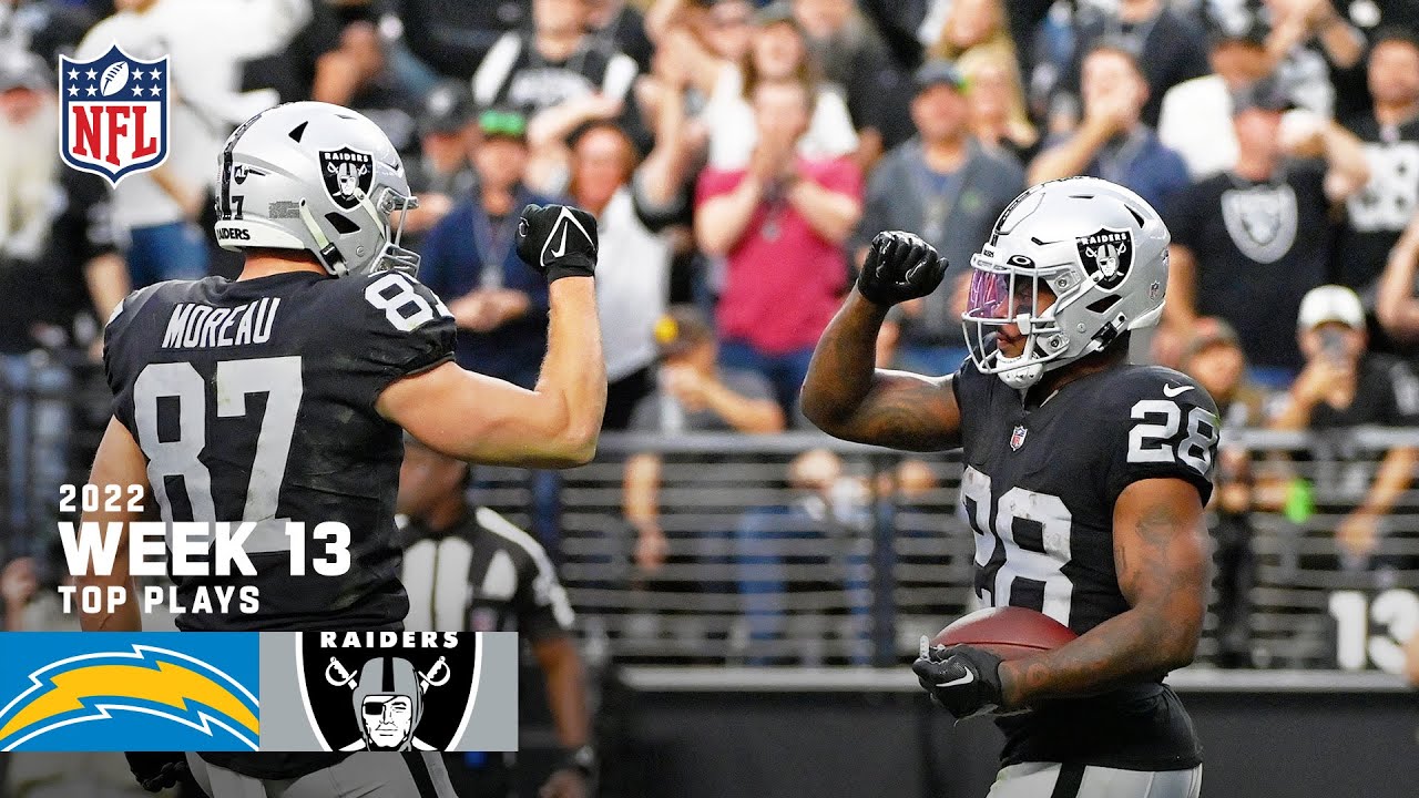 Raiders' Top Plays From Week 13 Win vs. Chargers, 2022 Regular Season Week  13