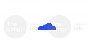 Cloud based technology line 2D object animation