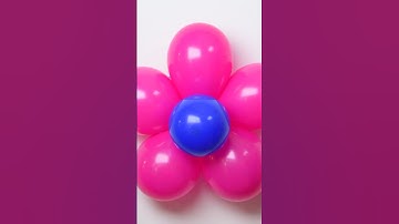 Easily hang balloon decorations on the wall with this hack #shorts