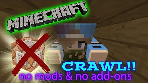 Crawling in 1x1 tunnel!!! -no cmd blocks, no add-ons, no mods!!!