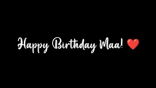 Happy Birthday Maa ❤️ | Birthday Poetry For Mom | Maa birthday status | @KKSB
