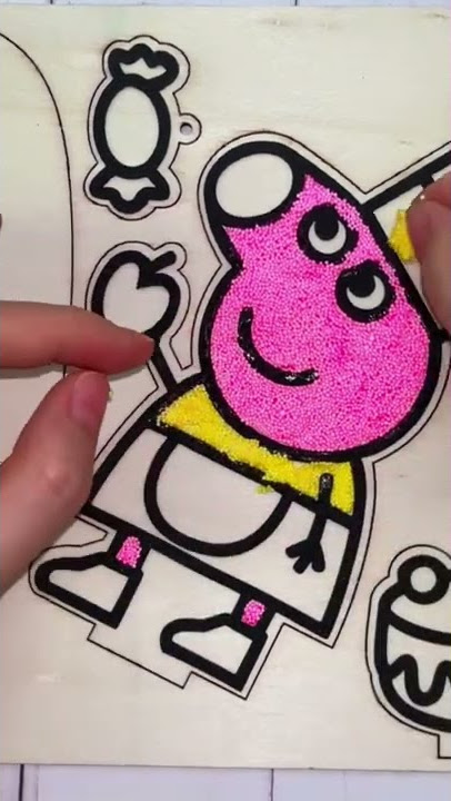 Desenha e pinta a Peppa Pig e o bolo de aniversário 🐷🎂 