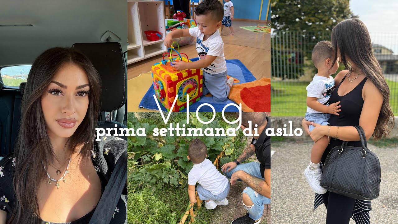 PRIMA SETTIMANA DI ASILO NIDO 🥹| Vlog 