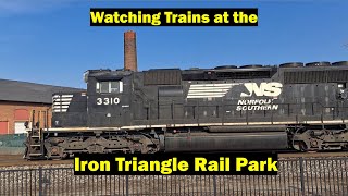 Watching Trains at the Iron Triangle Rail Park in Fostoria, Ohio (Rail Fanning)