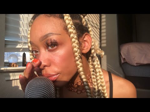 ASMR | Playing In My Braids 🧚🏽‍♀️ { ramble + random triggers }