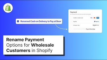 Rename Payment Options for Wholesale Customers in Shopify