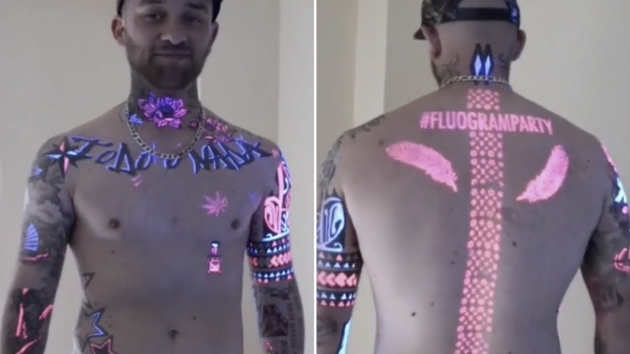 Fluogram : les tatouages fluorescents qui prennent vie avec la lumière  noire 