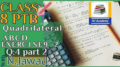 Quadrilateral ABCD class 8 mathematics PTB Ex 9.2,Q#4 part 2