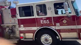 OCFA Engine 65 Responding