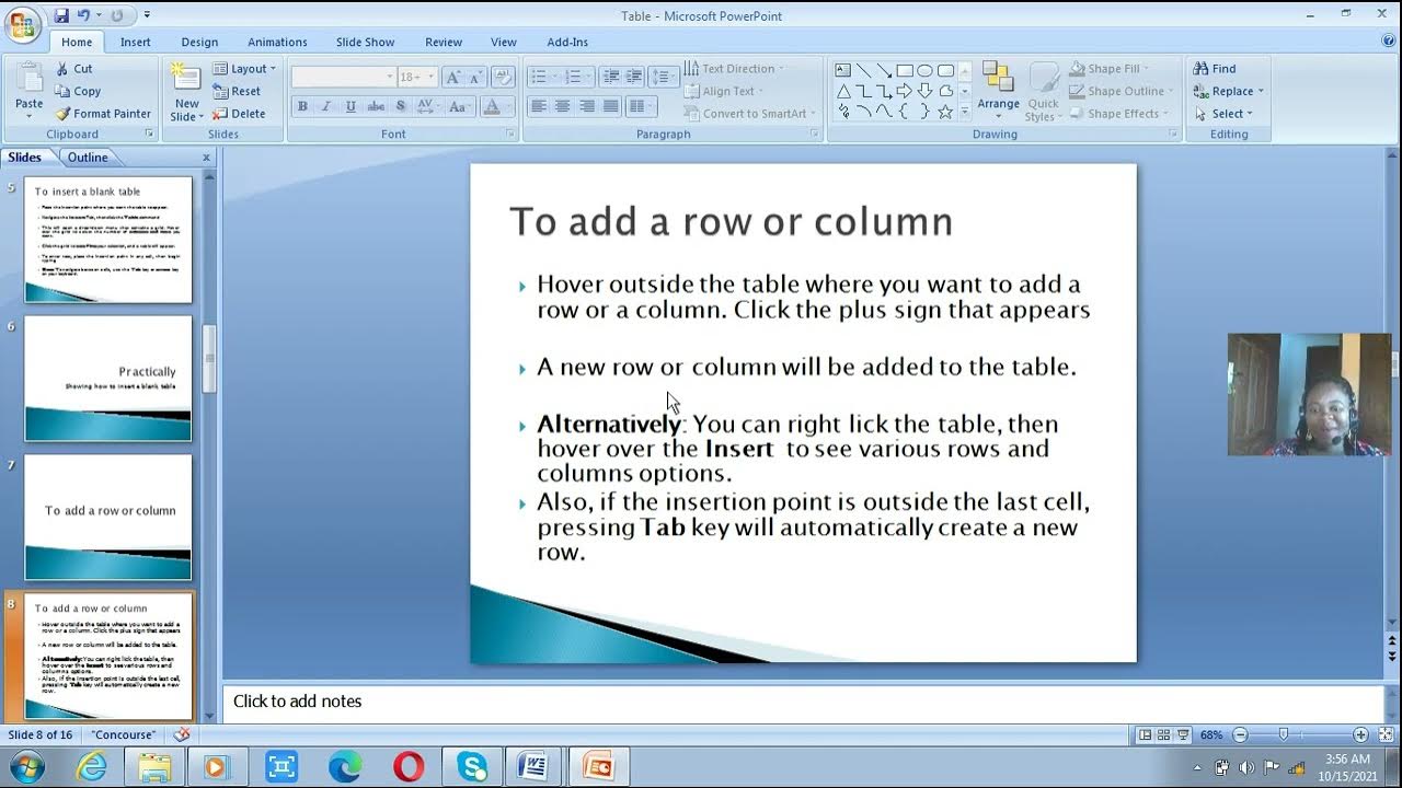 How to Create Table using Microsoft Word - YouTube