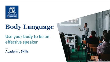 Presenting effectively - Body Language