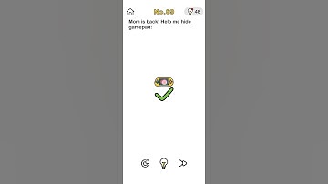 Brain out level no.89 Mom is back! Help me hide gamepad!