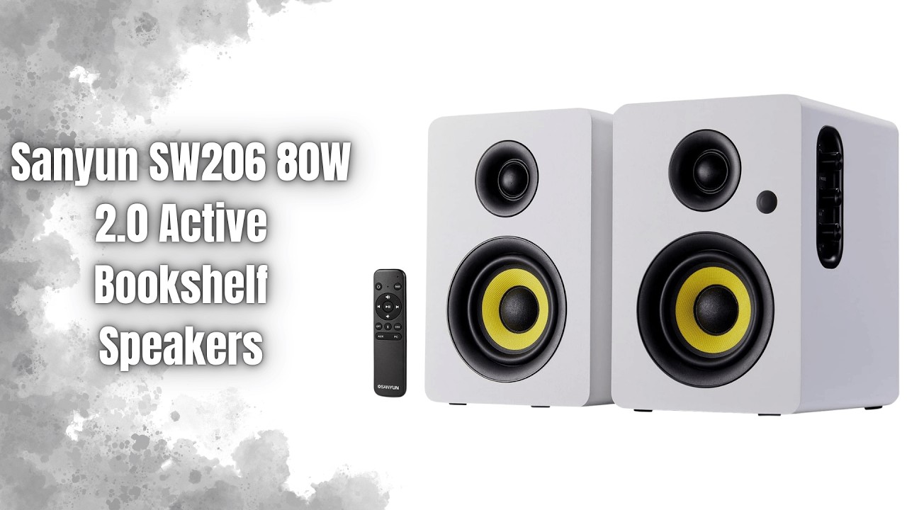 Sanyun SW206 2.0 Bookshelf Speakers Review | 80W Powered Speakers