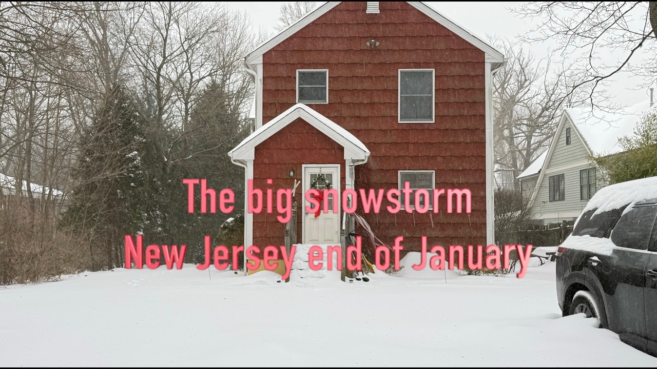 the big snowstorm Fern - end of January New Jersey  part 1 prep and storm day