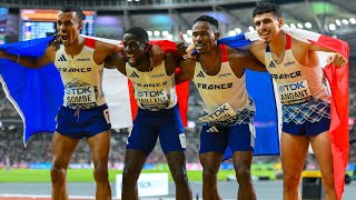 MONDIAUX ATHLÉTISME 2023 - Médaille d'argent pour la France dans un superbe relais 4x400