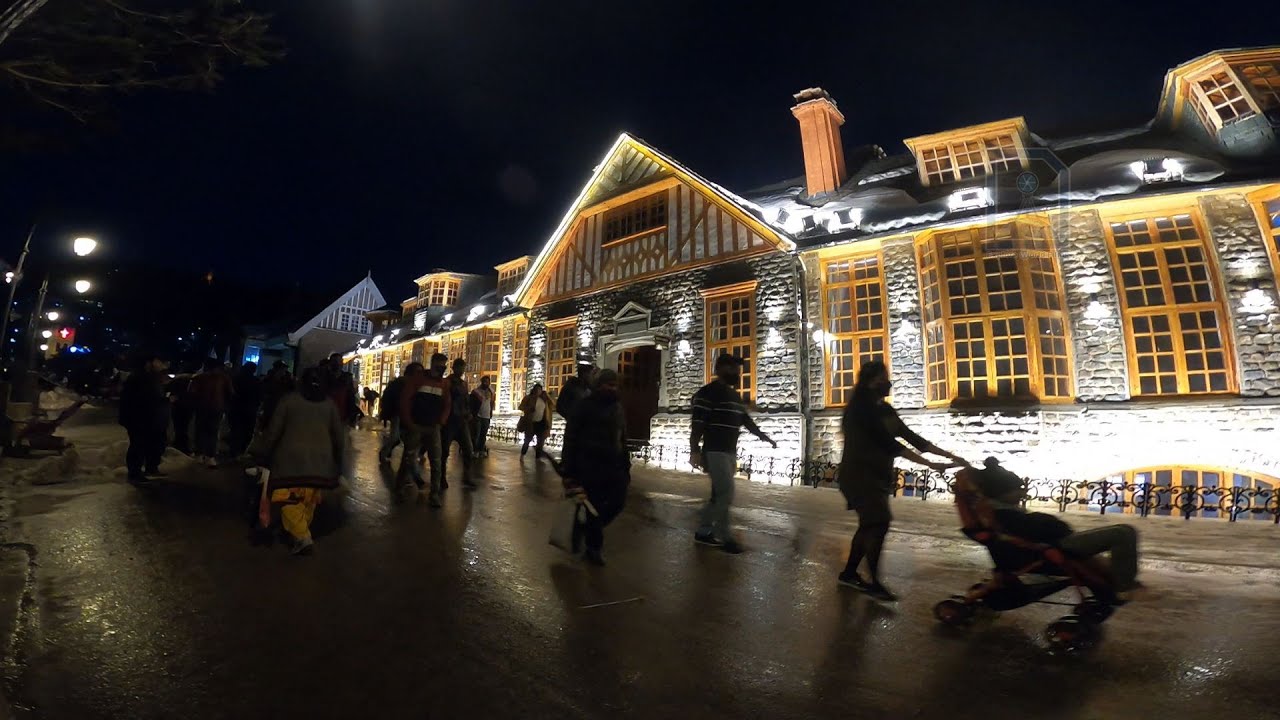 Incredible Night View of The Ridge, Shimla - YouTube