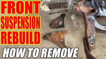 How to REMOVE Front Suspension Classic Muscle Car Pontiac Firebird - Springs, Shocks, Ball Joints