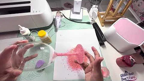 The dollar tree product you need. If you do glitter, wine glasses, this is a game changer.