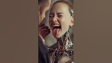 AI girl malfunctions during nose test 😂 (2034) #aigirl #robotfail #futuristic