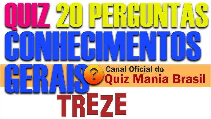 🔴 Quiz Conhecimentos Gerais 17 - São 20 Perguntas de Concursos e