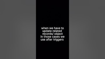 when to use after trigger and before triggers in Salesforce #salesforceknowledge