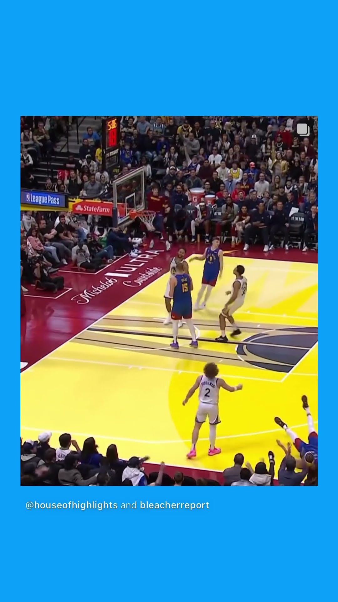 Why would he foul him? #hoodnews #warriors #nuggets #denvernuggets #foul