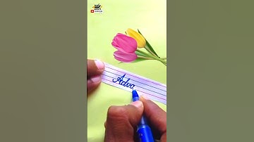 Advait | cursive  writing🖊️|  name writing | how to improve handwriting |  #shorts