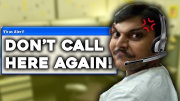 PRANK CALLING Tech Support SCAMMERS