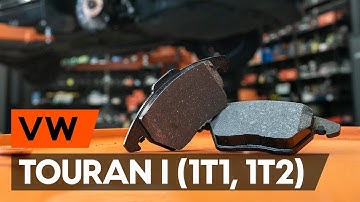 Hvordan bytte foran bremseklosser der på VW TOURAN 1 (1T1, 1T2) [AUTODOC-VIDEOLEKSJONER]
