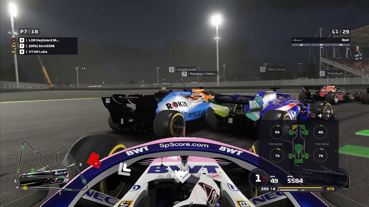 F1 2019 ERS S6 Bahrain GP Full Race - YouTube