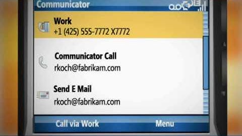 Microsoft Unified Communications - Web and Mobile Phone Access
