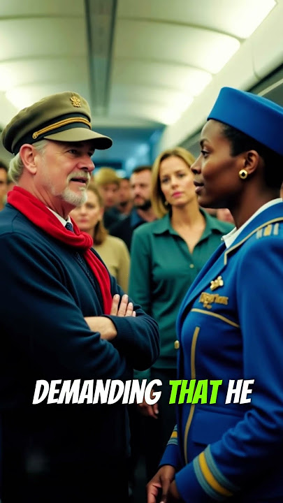 Woman Insults Black Veteran—Pilot Stops Flight to Honor Him #heartwarmingstories #impactstories