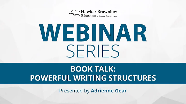 Webinar with Adrienne Gear: Book Talk  Powerful Writing Structures