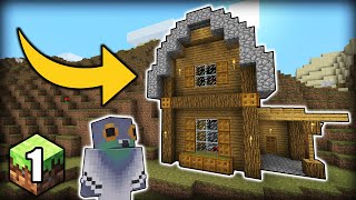 I Created My STARTER HOUSE in Minecraft Beta (1)
