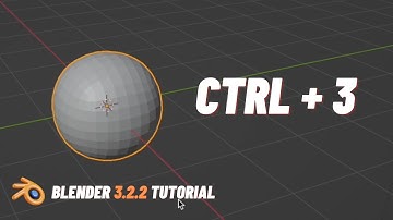 Shortcut For Subdivision Surface Modifier in Blender 3.2.2