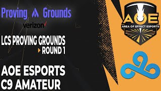 AOE Esports vs C9 Amateur  [LCS Proving Grounds Summer 2021]