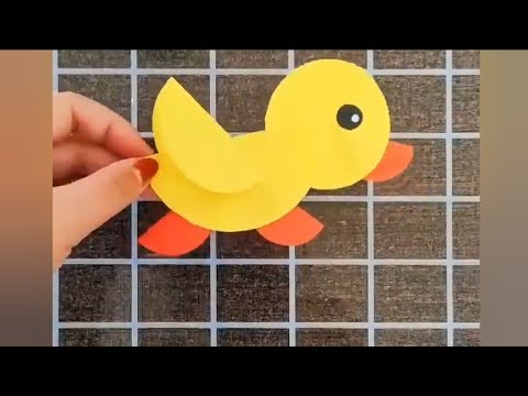 اشغال يدوية من ورق ملون صوص كتكوت بالورق الملون ديكور سهل