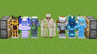 all twilight forest armor + iron golem + all ice and fire armor = 
