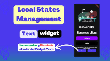 Local States Management  - Flutterflow - Incrementar y Disminuir el valor del Widget Text.