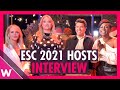 Eurovision 2021 Hosts: We meet NikkieTutorials, Chantal Janzen and Edsilia Rombley and Jan Smit