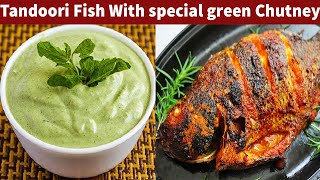 Tandoori Grilled Fish Recipe by Haram/ Tandoori Fish Without Oven/ Oil Free fish recpie