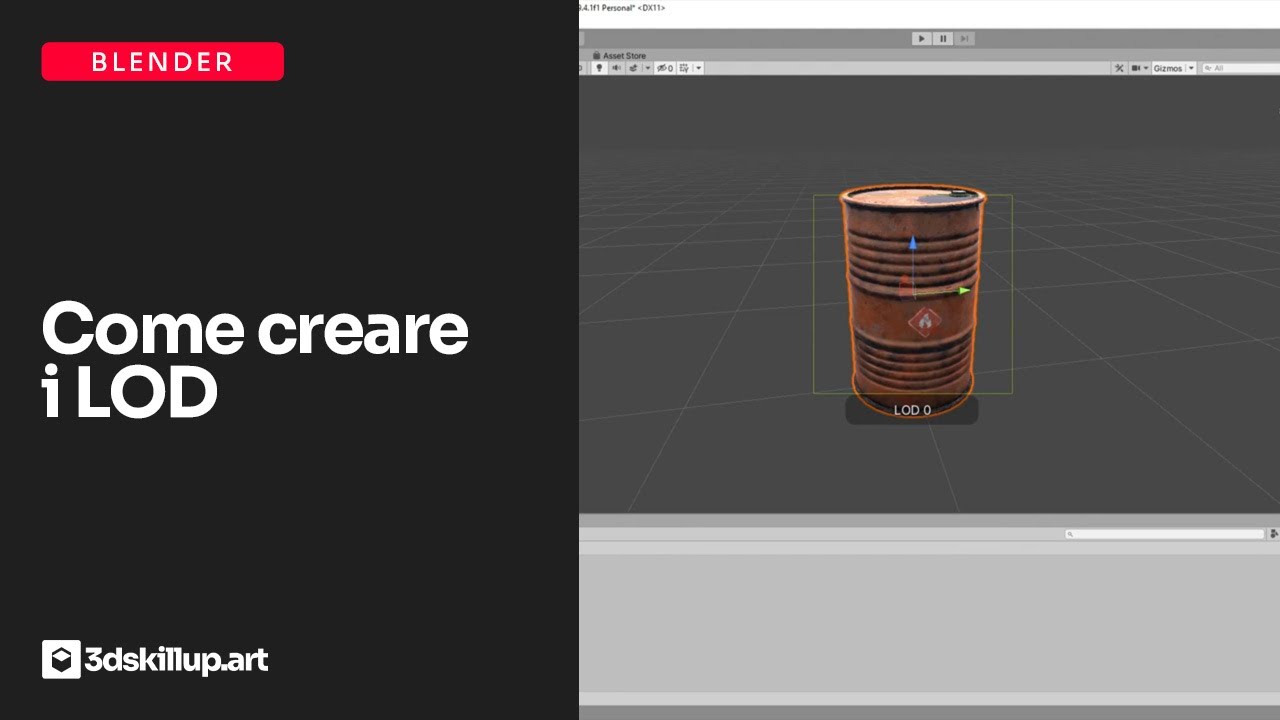 🛢️🛢️🛢️ Come creare i LOD con Blender per Unity - YouTube