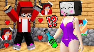 JJ under the SPELL of LOVE TV WOMAN in Minecraft - Maizen