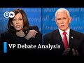 Key takeaways from the Vice Presidential debate -  2020 VP debate analysis | DW News