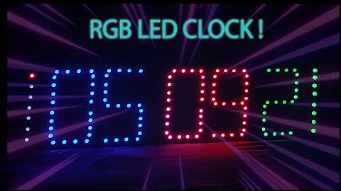 Pixel RGB LED Clock! Atmega328. WS2812 / WS2811 #Bangladesh