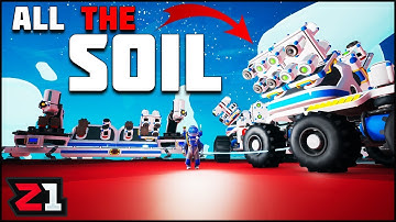 Large Platform C Setup and Mass Soil Collection ! Astroneer Update 1.1.2 Gameplay | Z1 Gaming