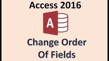 Access 2016 - Field Order and Size - How To Move the Column and Rearrange Fields Name in MS Database