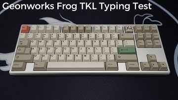 Geonworks Frog TKL & Lubed Lavenders Sound Test