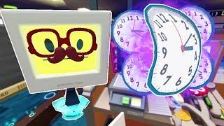 OFFICE BOT DISCOVERS TIME TRAVEL!  Job Simulator Infinite Overtime VR 2018 Gameplay