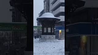 Malatyada Sabah Vakti Kar Yağışı